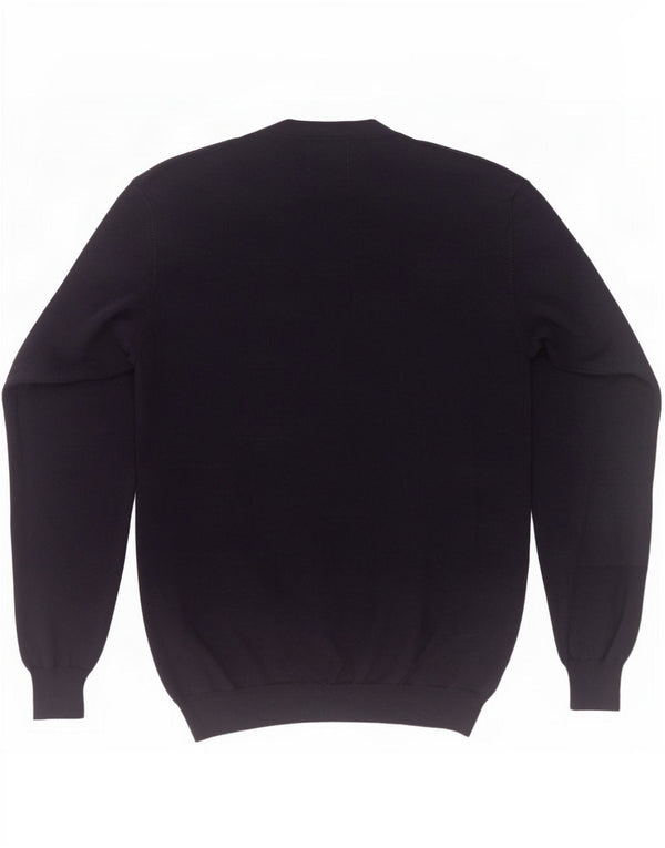 Marks & Spencer Męski sweter rozpinany slim fit XL, granatowy, wełna merynosów