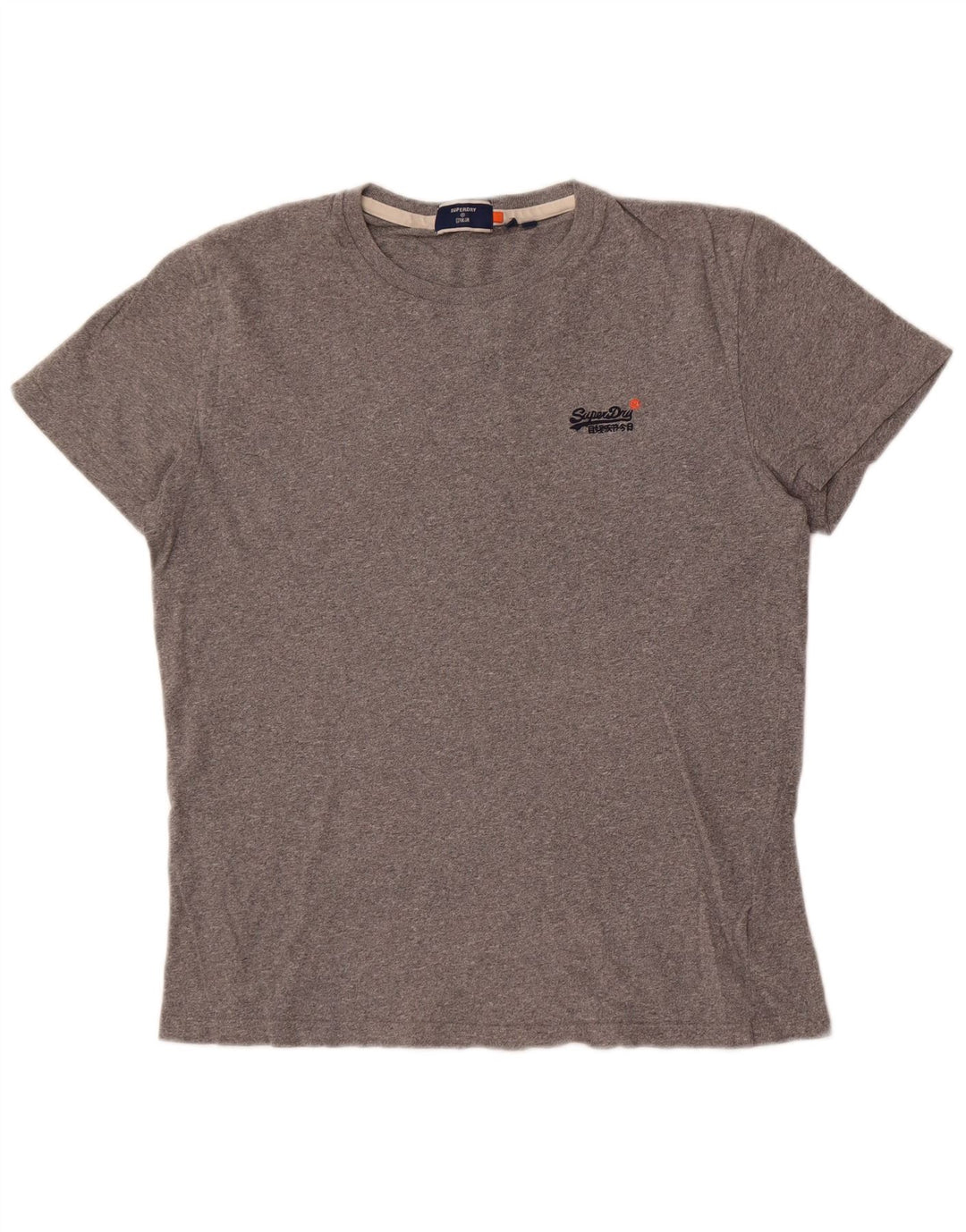 Męski T-shirt Superdry, duży, szary, bawełniany w plamki