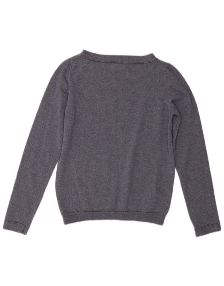 Damski sweter Toast z dekoltem w łódkę UK 10 Small Blue Wełna
