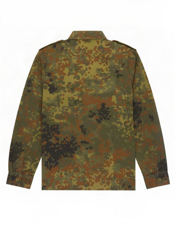 Męska kurtka wojskowa Vintage UK 36, mała bawełniana kamuflaż khaki