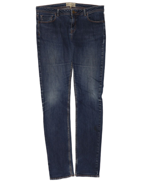 Damskie jeansy skinny FAT FACE UK 14, duże, W34 L32, niebieska bawełna