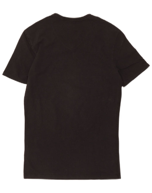 Męska koszulka Guess Extra Slim Graphic Top XS, czarna, bawełniana