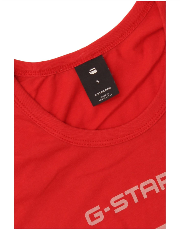 Damska koszulka z grafiką G-Star Top UK 10 Small Red