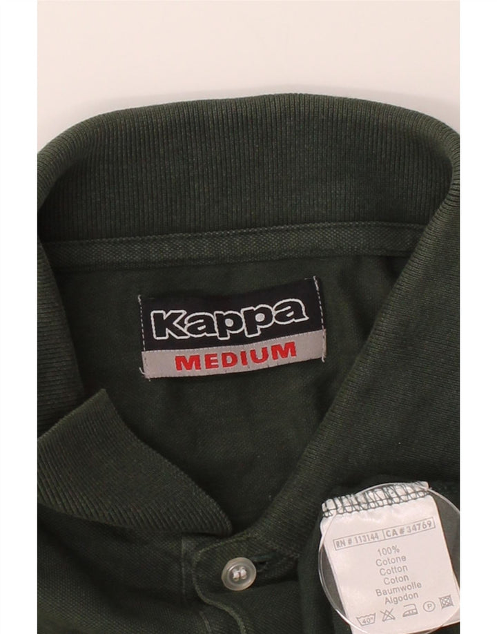 KAPPA Mens Polo Shirt Medium Green Cotton Vintage Kappa and Second-Hand Kappa from Messina Hembry 