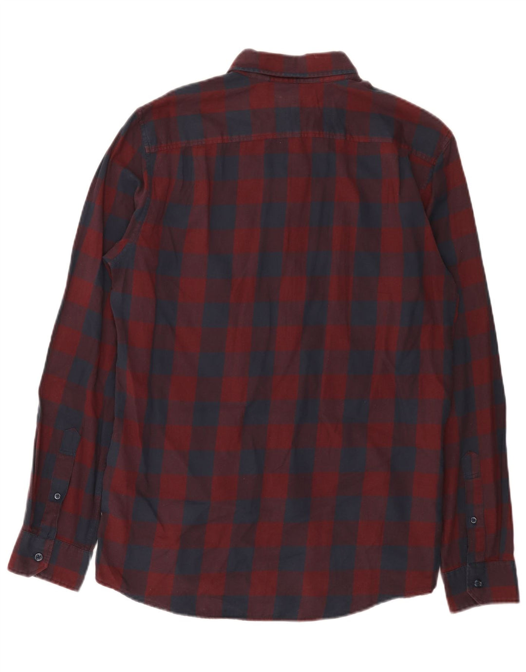 Koszula męska Jack Wills o klasycznym kroju, średnia, bordowa bawełna w kratkę