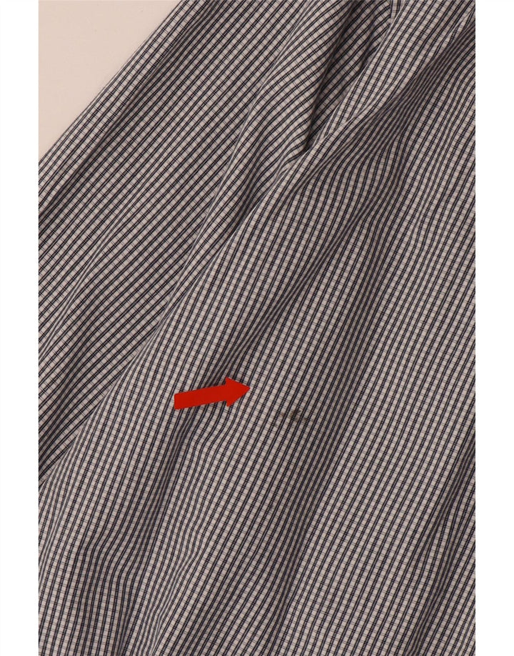 Koszula męska IZOD, duża, szara, bawełniana w kratkę