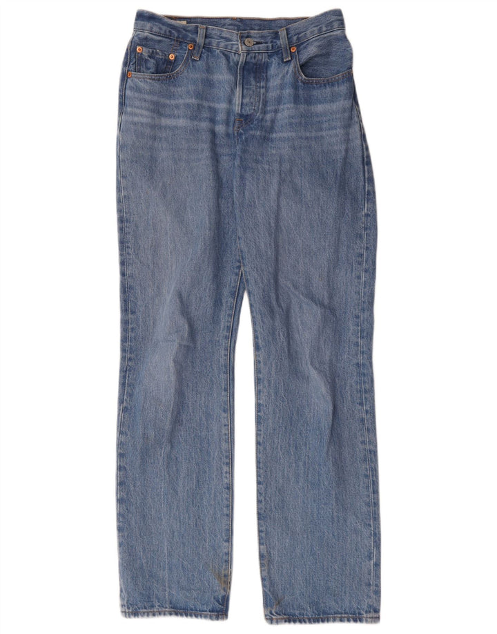 Damskie jeansy Levi's 501 Straight W25 L32 Niebieskie bawełniane