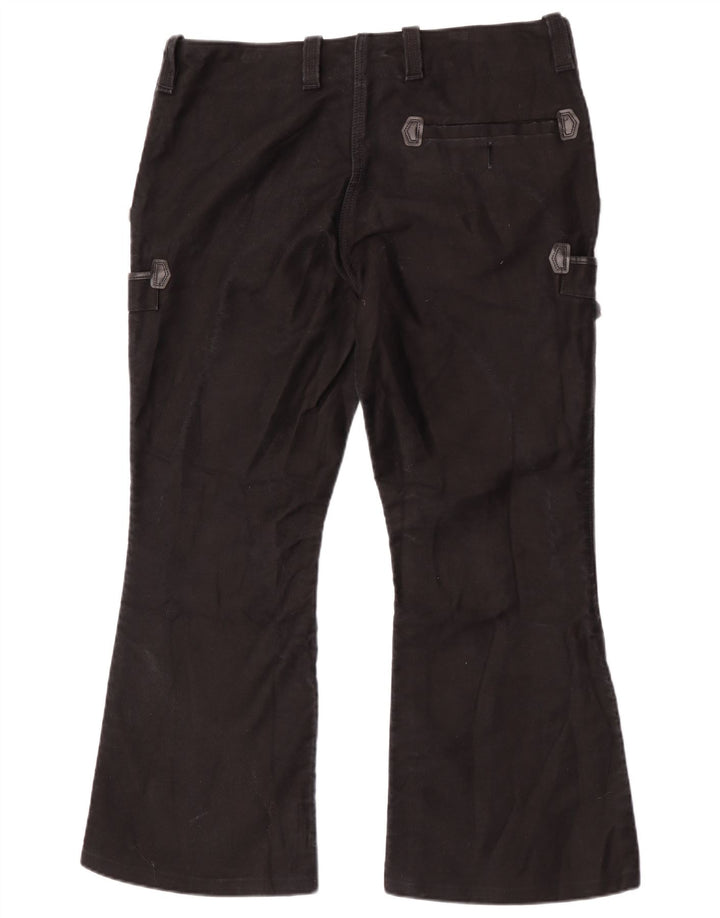 Damskie spodnie cargo FHB Bootcut W38 L30 Czarna bawełna