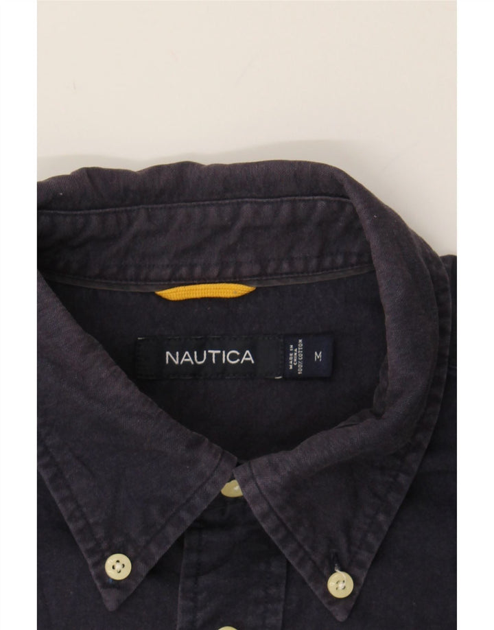 NAUTICA Mens Shirt Medium Navy Blue Cotton Vintage Nautica and Second-Hand Nautica from Messina Hembry 