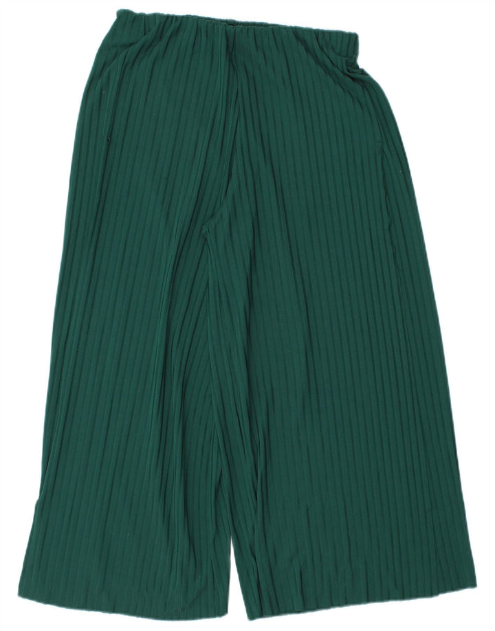 Spodnie damskie Zara Capri małe W26 L22 zielone