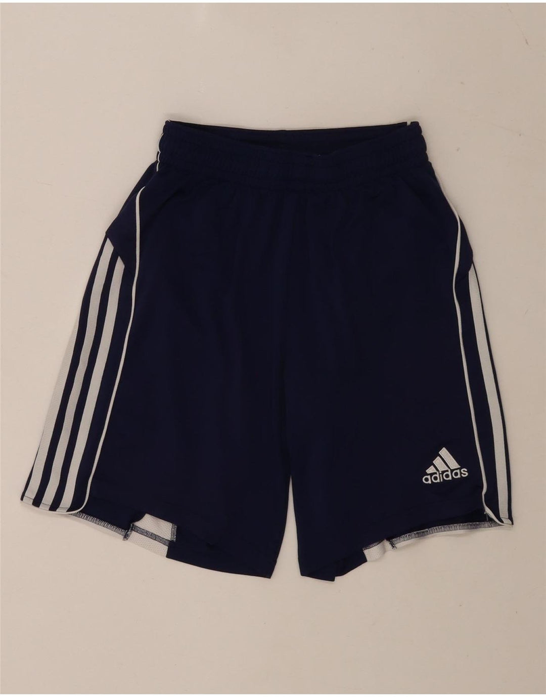 Męskie spodenki sportowe Adidas Climacool, duże, granatowe, z blokami kolorów, poliestrowe