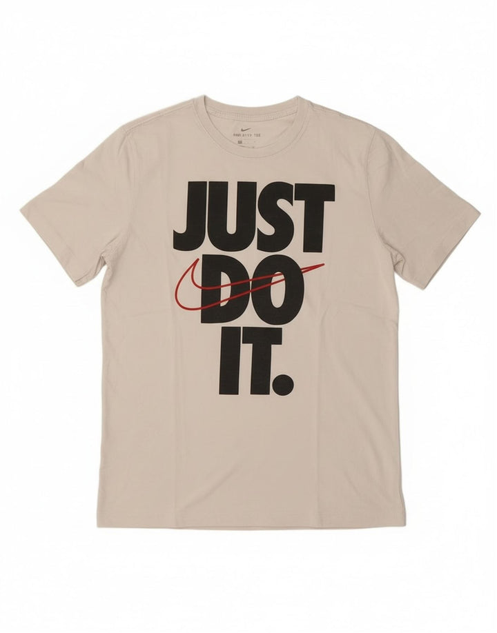 Męski T-shirt Nike z grafiką, średni biały