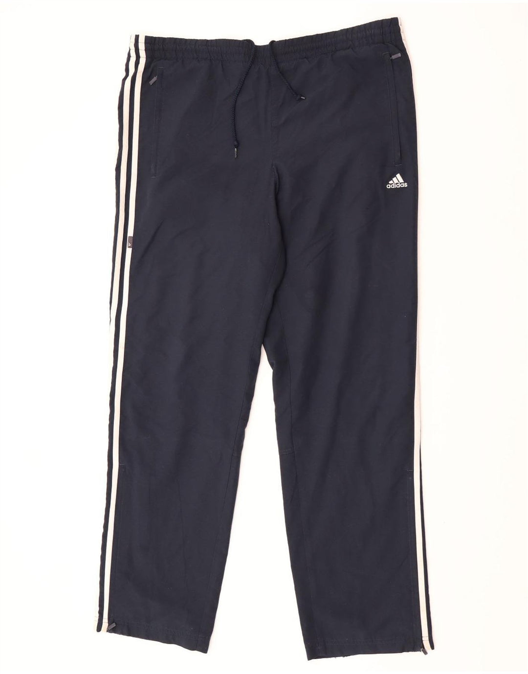 Męskie spodnie dresowe Adidas, średni granatowy poliester
