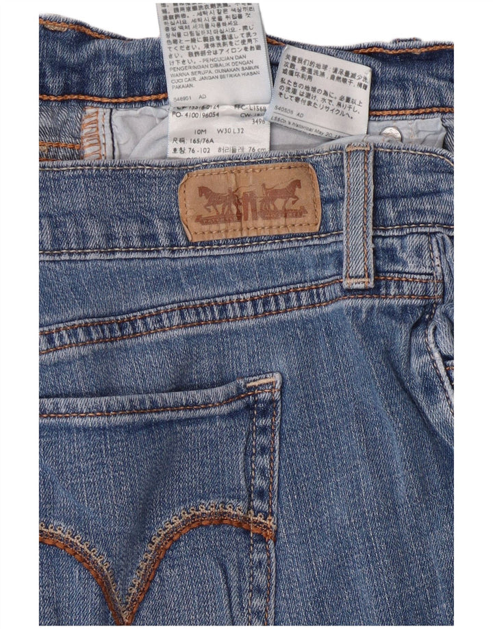Damskie jeansy Levi's 515 Bootcut US 10 Large W30 L32 Niebieskie bawełniane klasyczne
