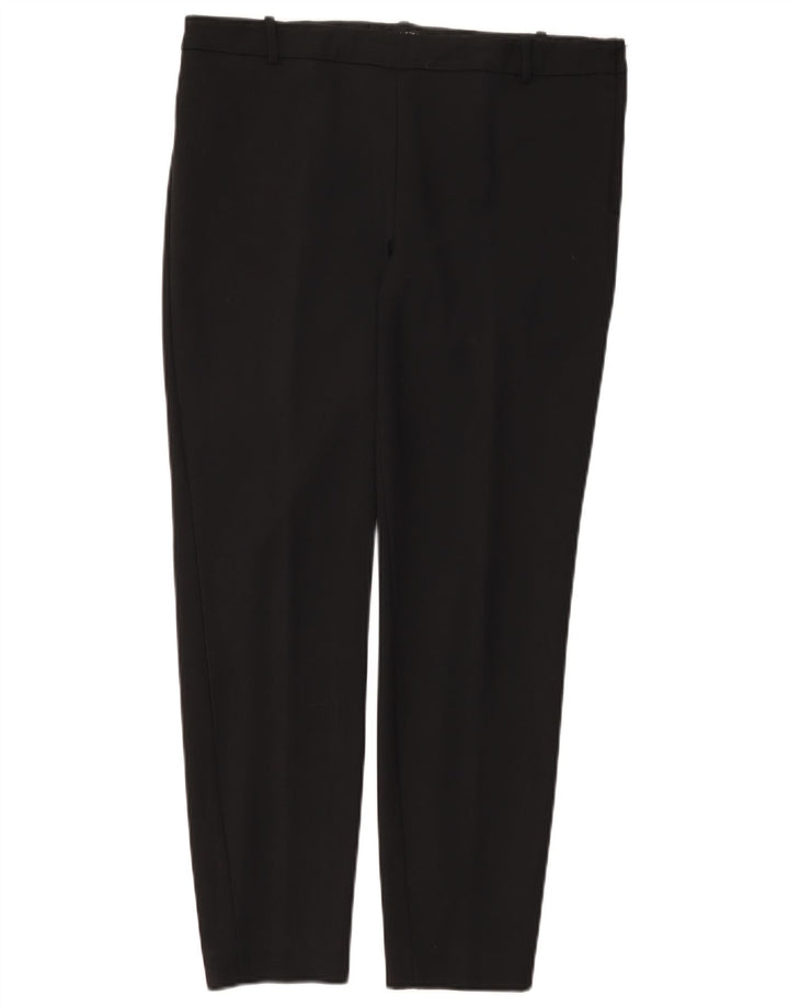 Damskie spodnie typu slim casual ZARA duże W30 L27 czarne