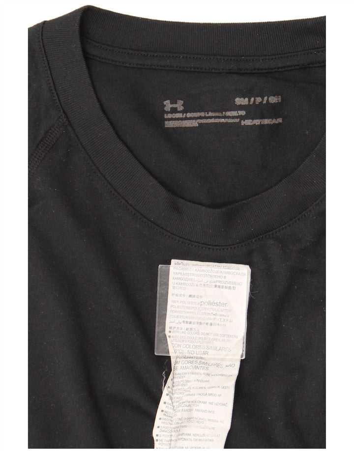 Męski T-shirt UNDER ARMOUR Heat Gear, mały, czarny, poliestrowy