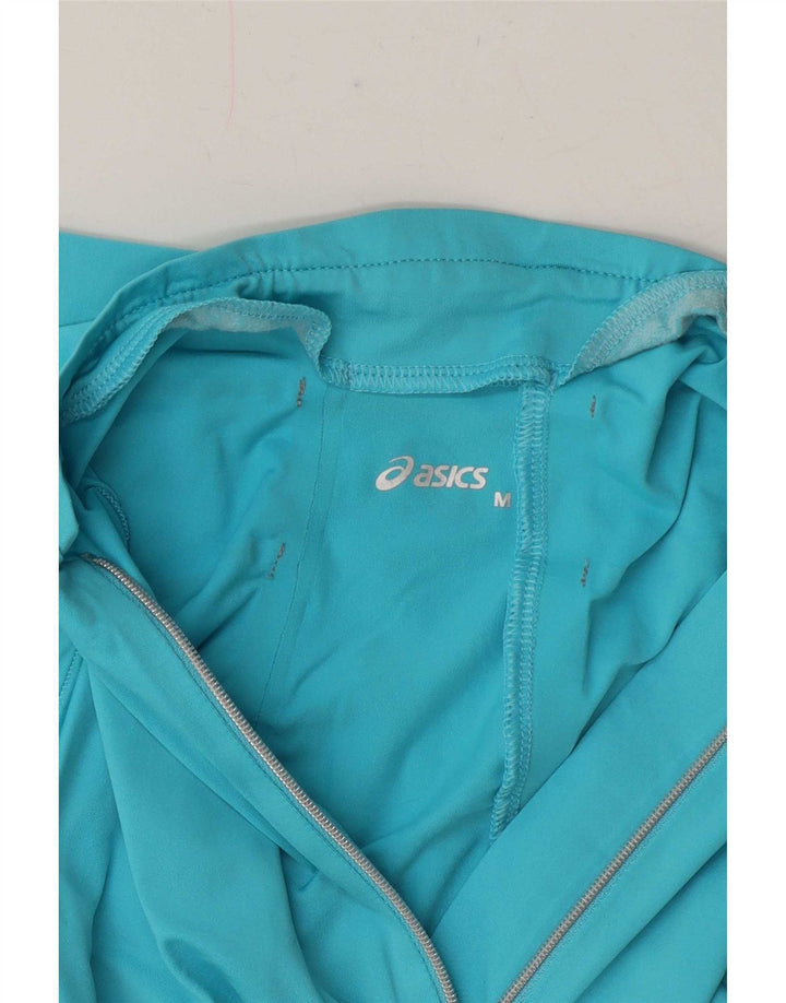 Damski dres z zamkiem błyskawicznym Asics UK 12 Średni niebieski geometryczny