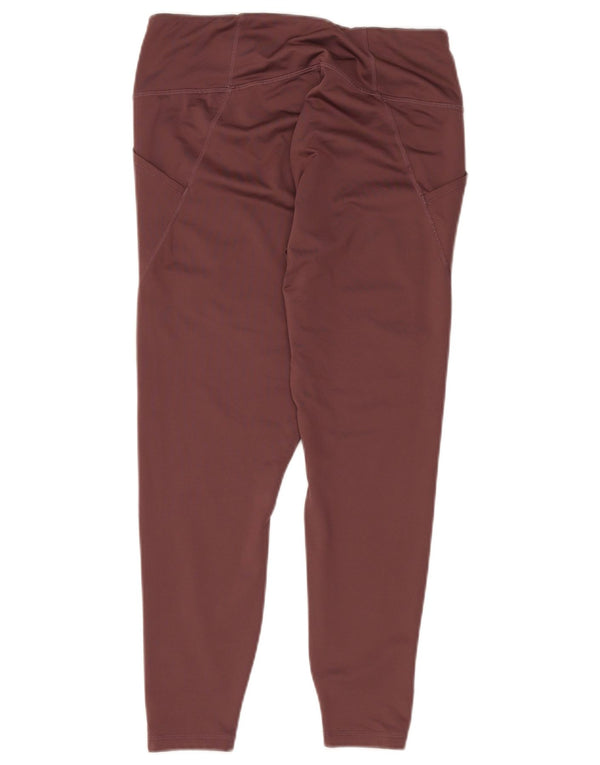 Damskie legginsy PUMA UK 16, duży, bordowy poliester