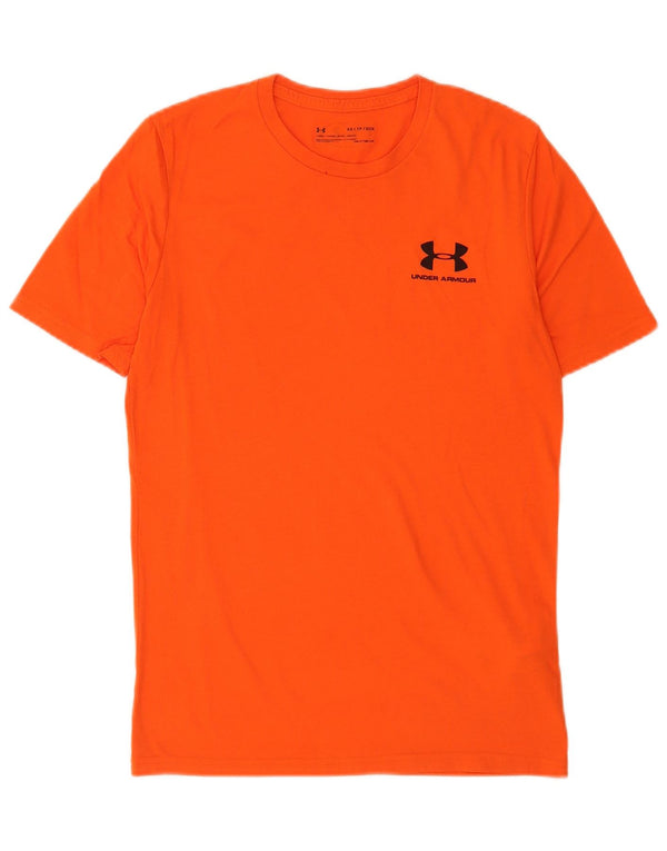 Męska koszulka t-shirt Under Armour Heat Gear Top XS, pomarańczowa, bawełniana