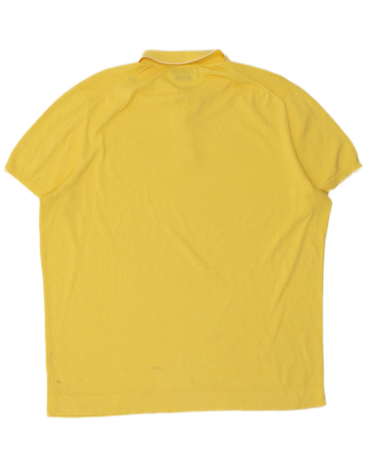 Męska koszulka polo Massimo Dutti XL, żółta, bawełniana