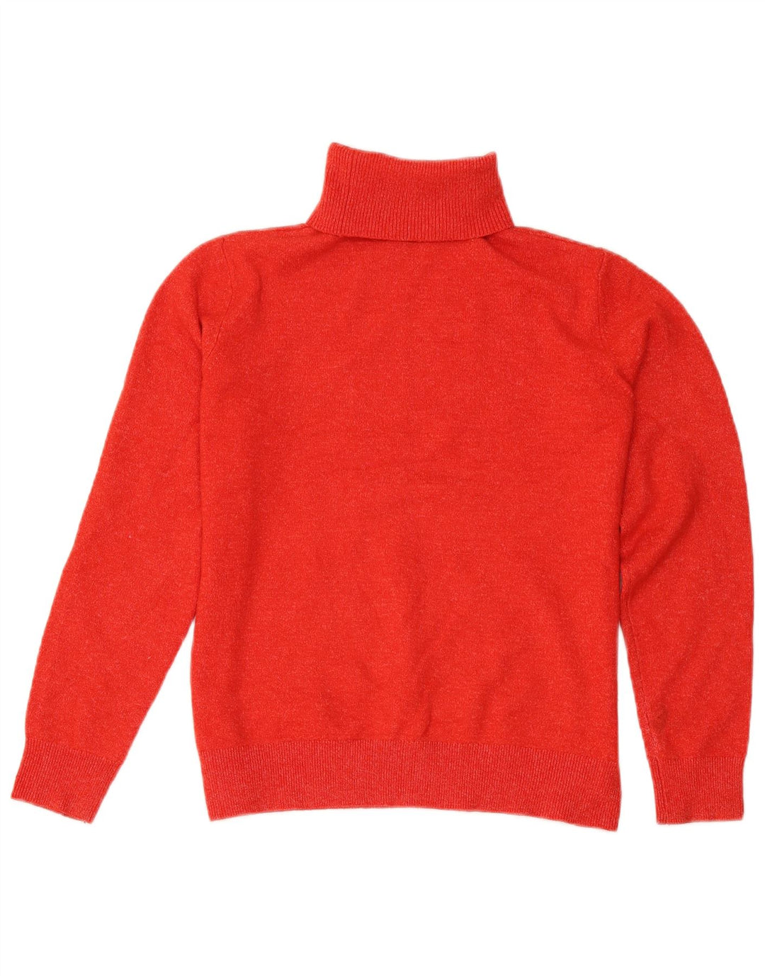 Marks & Spencer Damski sweter z golfem UK 10, mały, czerwony, nakrapiany