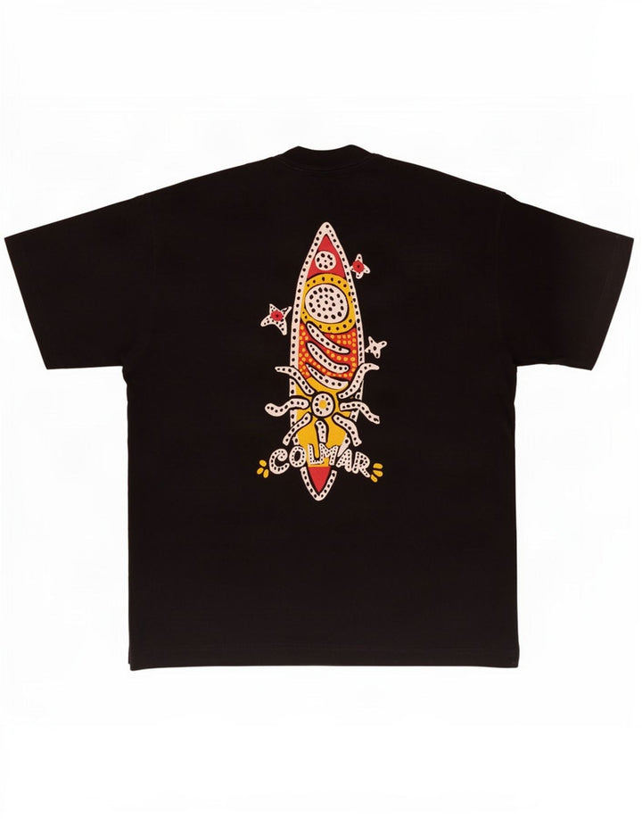 Męska koszulka z grafiką Colmar Top Medium Black Cotton