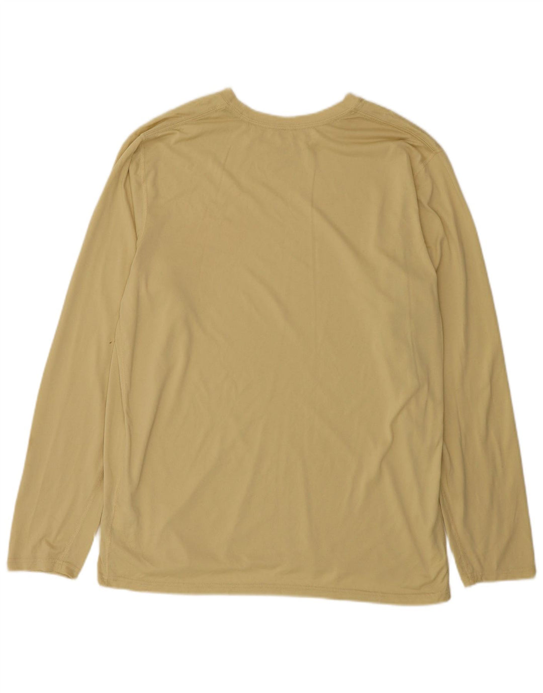 Męska koszulka Nike Dri Fit z długim rękawem XL, żółta, poliestrowa