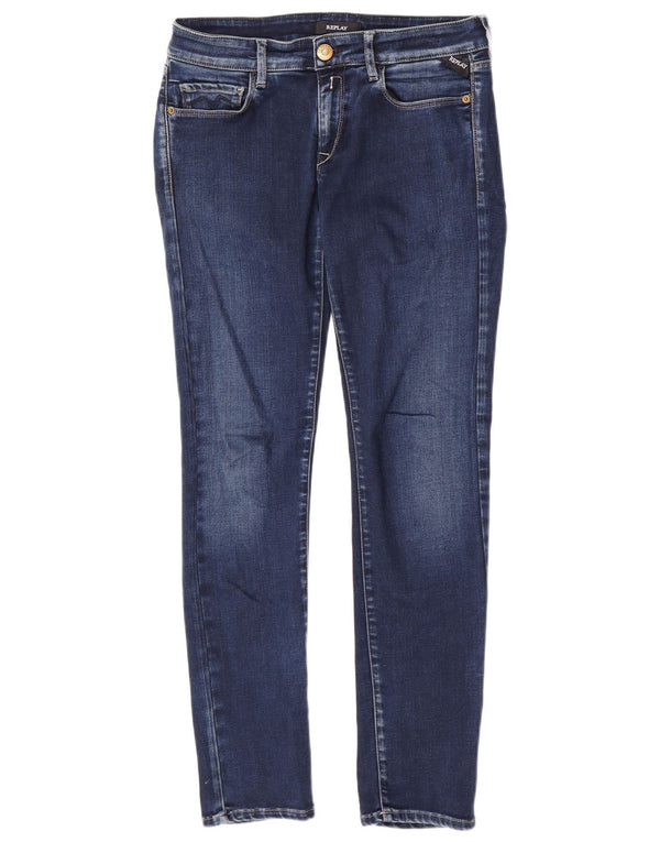Damskie jeansy Replay Rose Skinny W30 L30 Granatowe