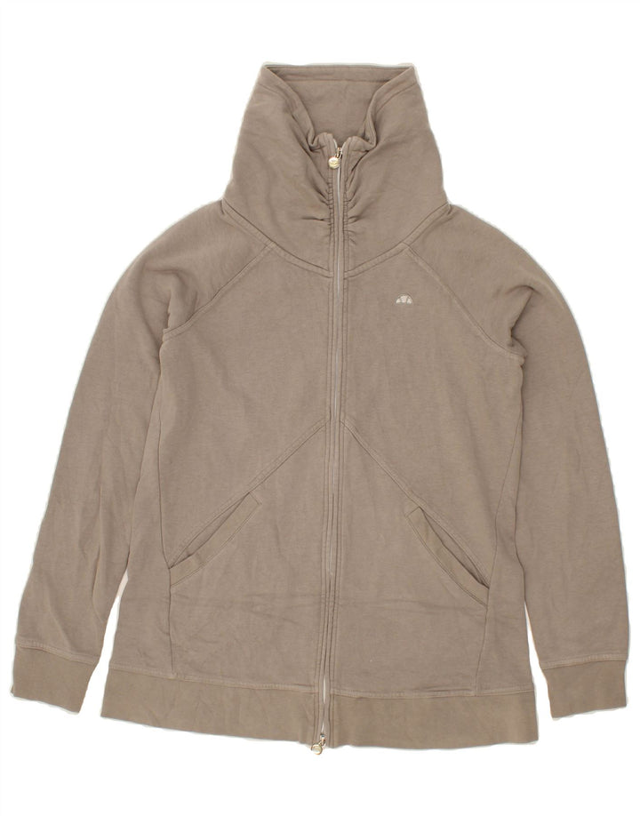 ELLESSE Womens Tracksuit Top Jacket UK 14 Medium Grey Cotton Vintage Ellesse and Second-Hand Ellesse from Messina Hembry 