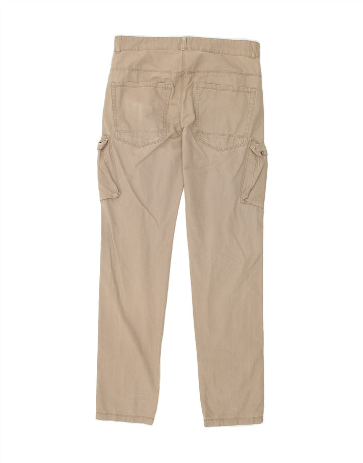 BENETTON Mens Slim Cargo Trousers W31 L31 Beige Vintage Benetton and Second-Hand Benetton from Messina Hembry 