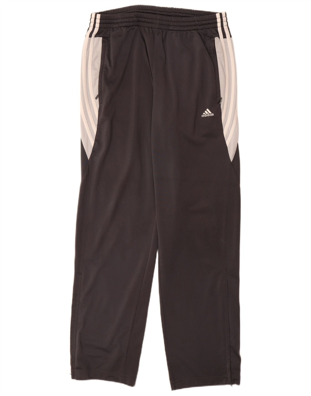 Męskie spodnie dresowe Adidas UK 42/44, duże, szare, poliestrowe