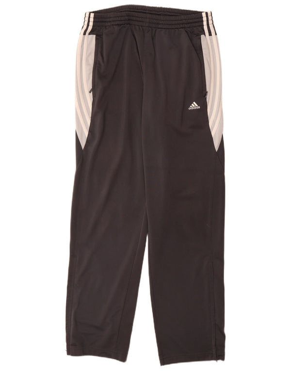 Męskie spodnie dresowe Adidas UK 42/44, duże, szare, poliestrowe