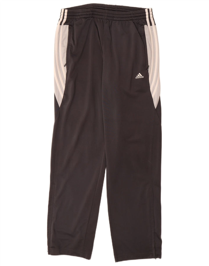 Męskie spodnie dresowe Adidas UK 42/44, duże, szare, poliestrowe