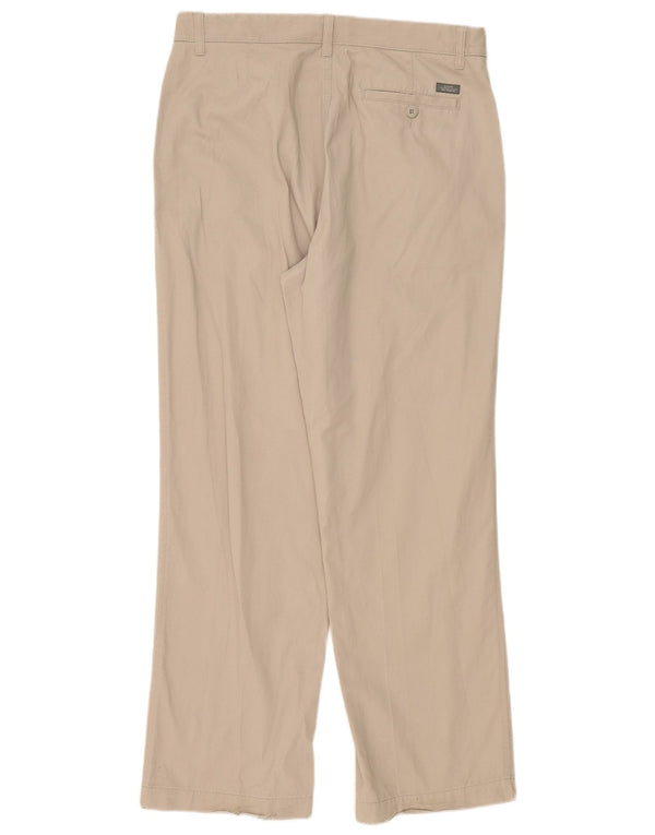 Męskie proste spodnie chino Marks & Spencer W36 L31 Szary poliester