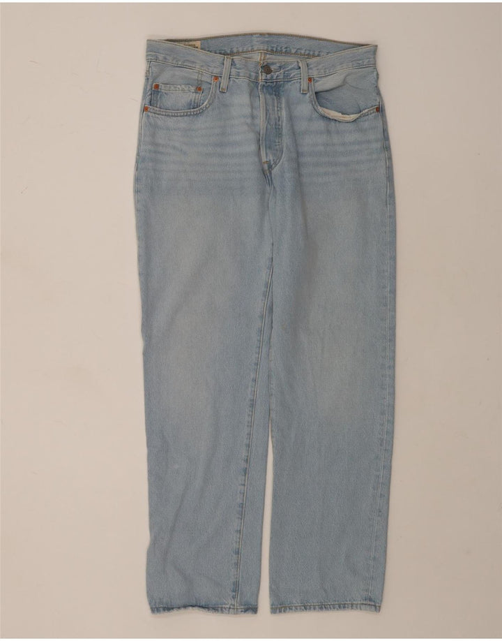Męskie jeansy Levi's 501 Straight W30 L30 Niebieskie bawełniane