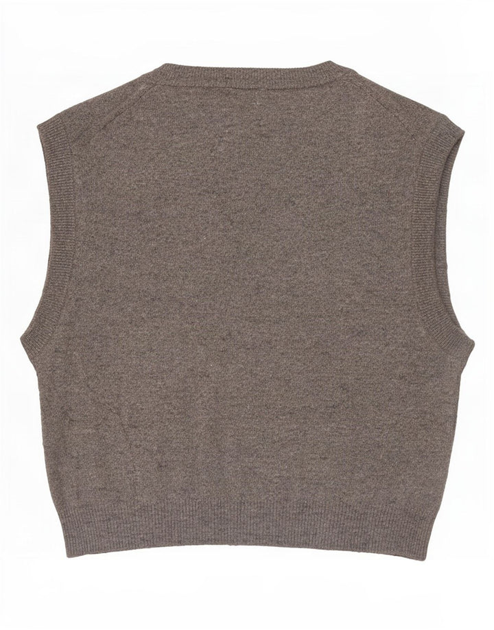 Damski podkoszulek Zara Crop Vest UK 10, mały, szary poliester
