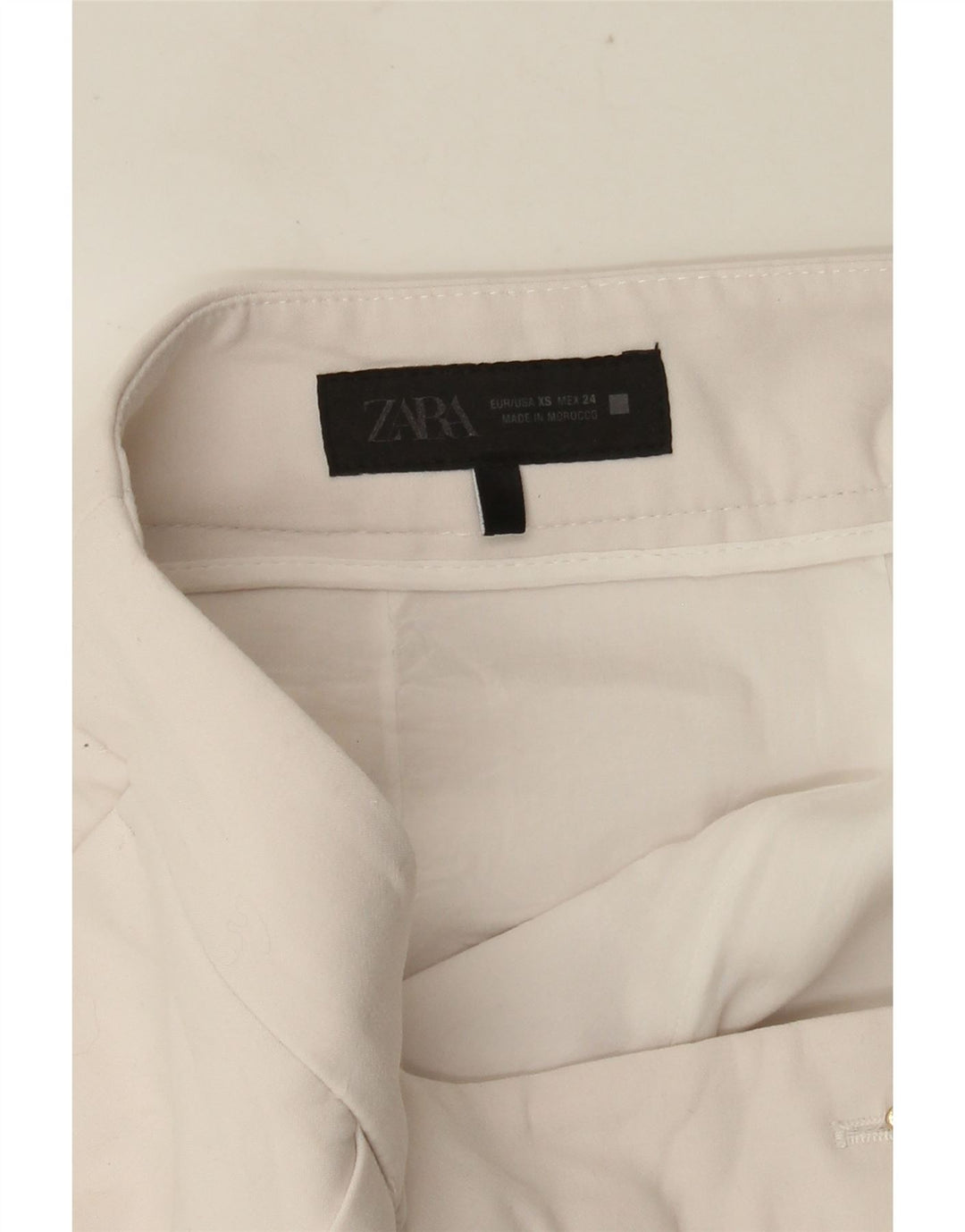 Skort damski Zara UK 6 XS W30 Biała wiskoza