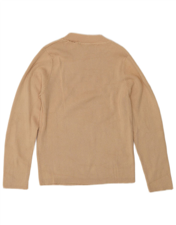 Damski krótki top Zara z rękawem 3/4, UK 12, średni beż