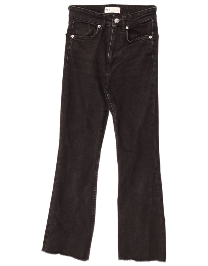 Damskie jeansy Bootcut Zara EU 34 2XS W24 L25 Czarne