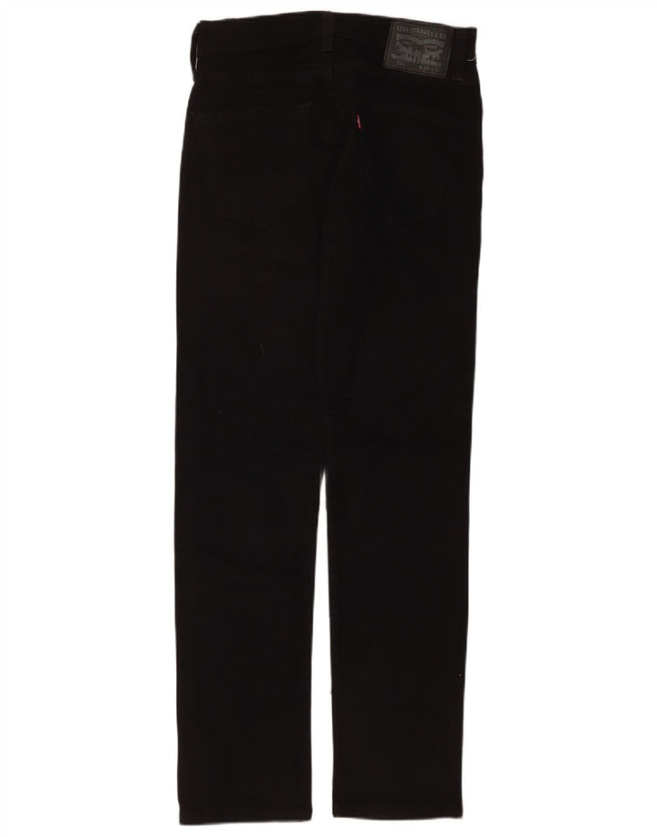 Męskie jeansy Levi's 511 Slim W28 L32 Czarna bawełna