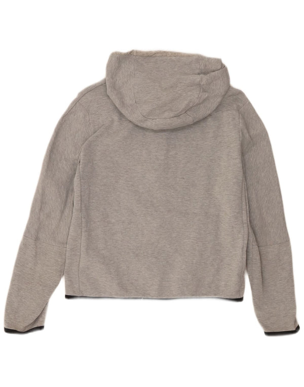 Chłopięcy sweter z kapturem i zamkiem Nike o standardowym kroju, 13-14 lat, XL, szary, nakrapiany
