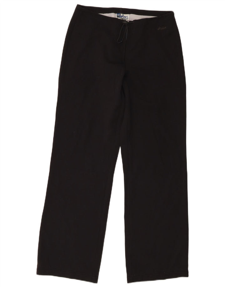 Damskie spodnie dresowe ASICS UK 12 Średni czarny poliamid