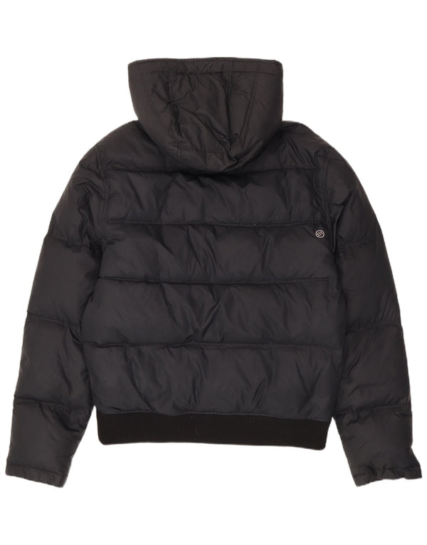 Animal Mens Hooded Padded Jacket UK 40 Large Black Nylon