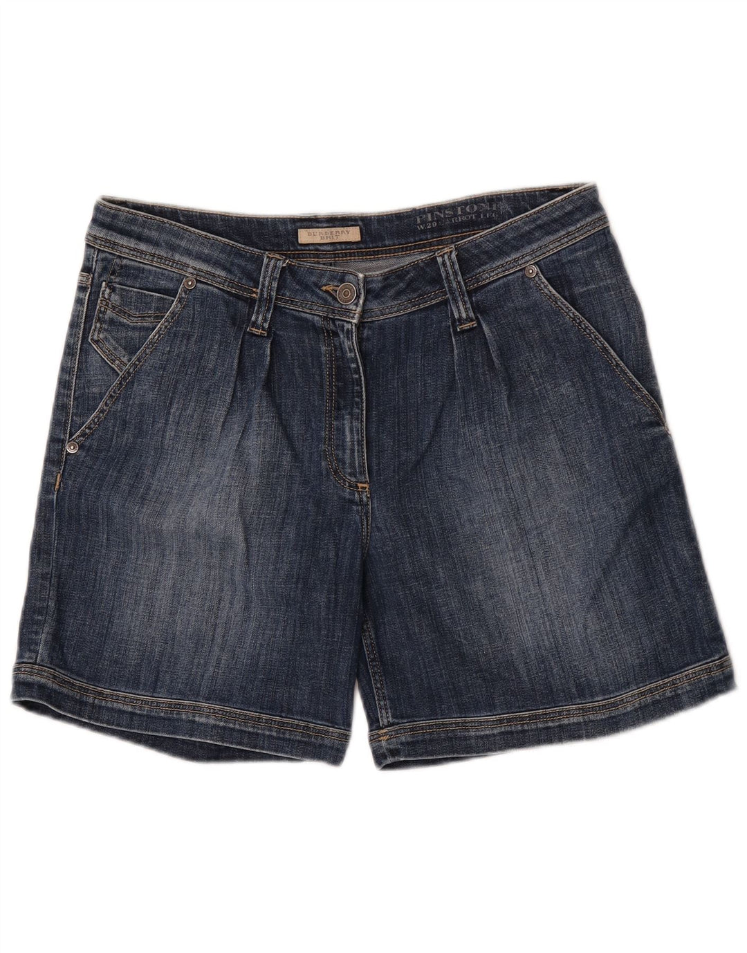 Damskie spodenki jeansowe Burberry BRIT W29 Średni niebieski, bawełniany