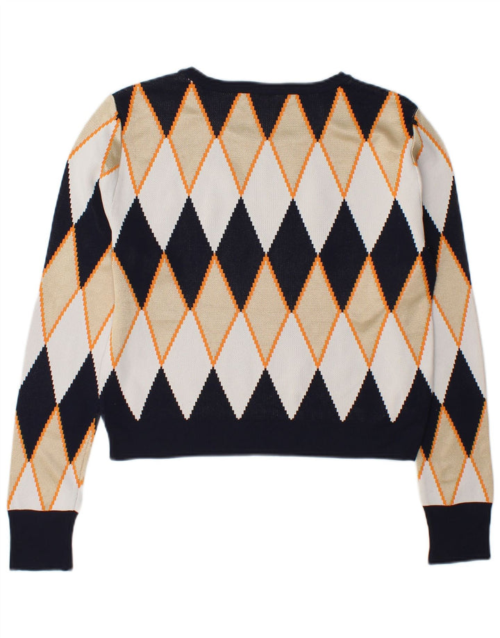 Sweter damski Zara z dekoltem w łódkę UK 14, średni, wielokolorowy