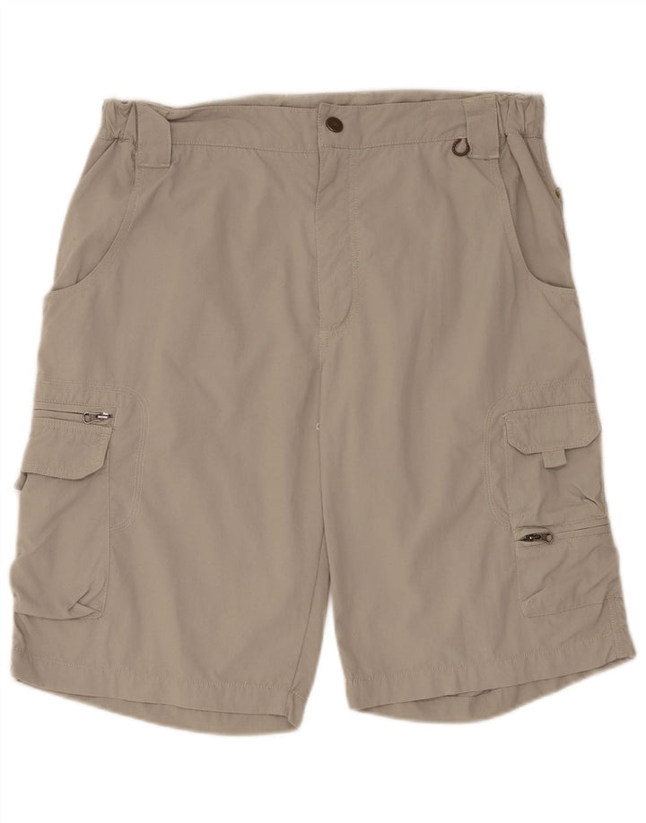 SALEWA Męskie spodenki cargo duże W34 Szary nylon