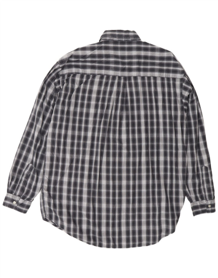 Koszula męska SCOTCH & SODA, duża, bawełniana, granatowa w kratkę, klasyczna