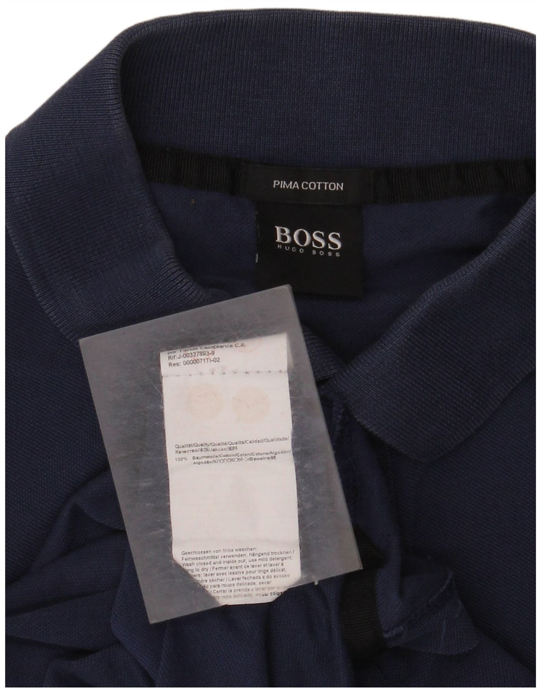 Męska koszulka polo Hugo Boss, duża, granatowa, bawełniana