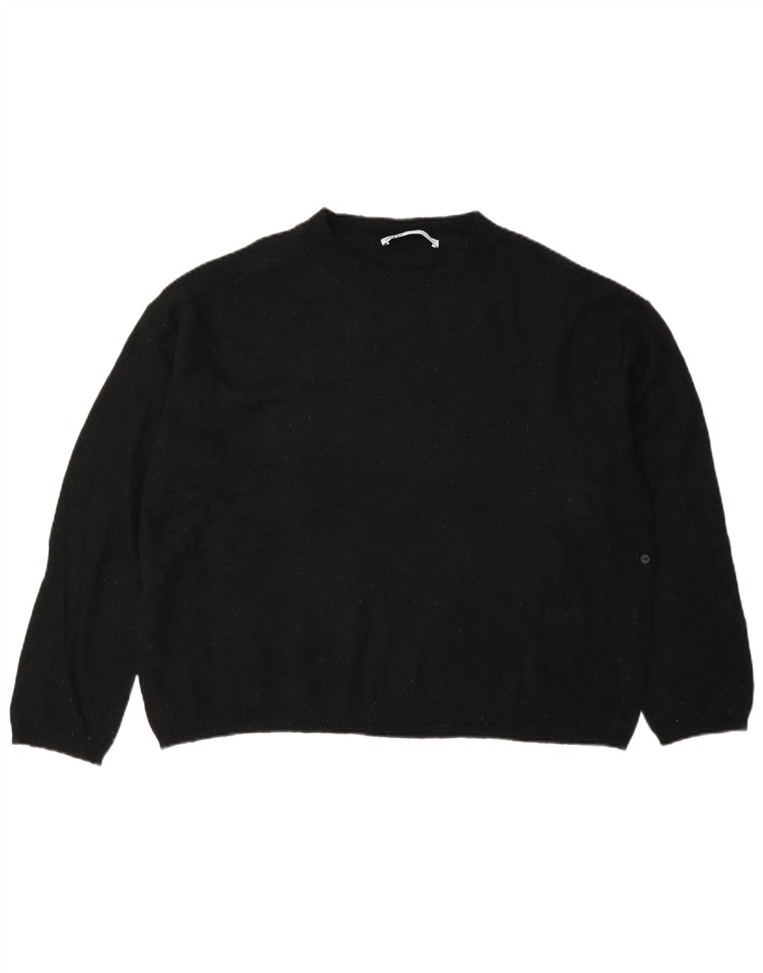 Damski sweter oversize z wycięciem pod szyją Zara UK 10 Small Black Wełna