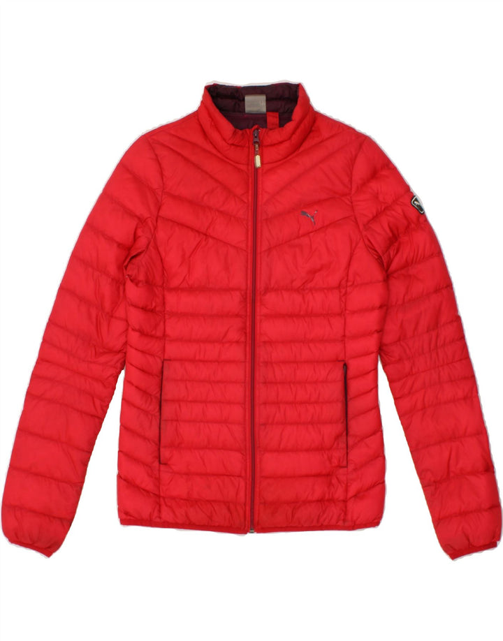 PUMA Womens Padded Jacket UK 10 Small  Red Vintage Puma and Second-Hand Puma from Messina Hembry 